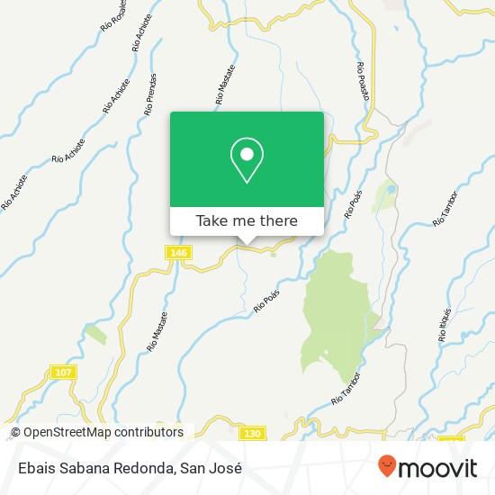 Ebais Sabana Redonda map