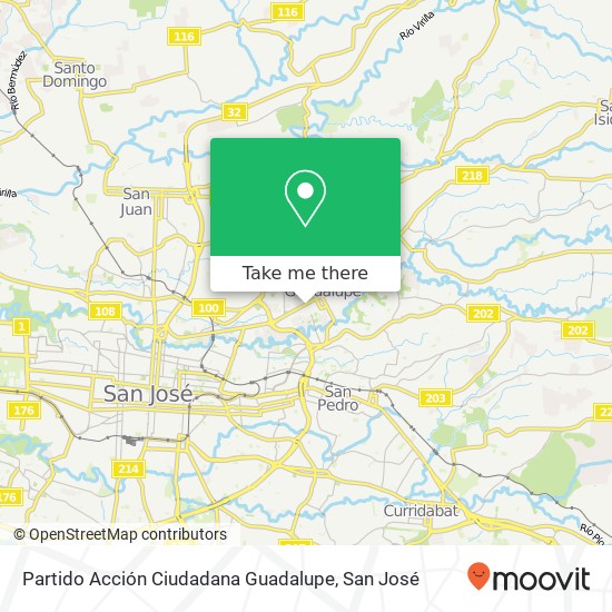 Mapa de Partido Acción Ciudadana Guadalupe