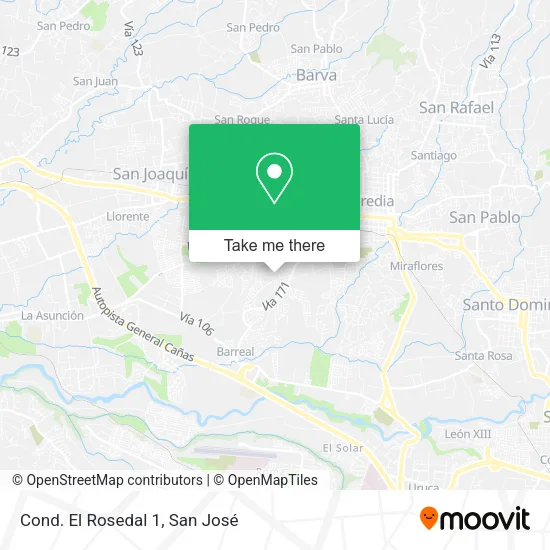 Mapa de Cond. El Rosedal 1