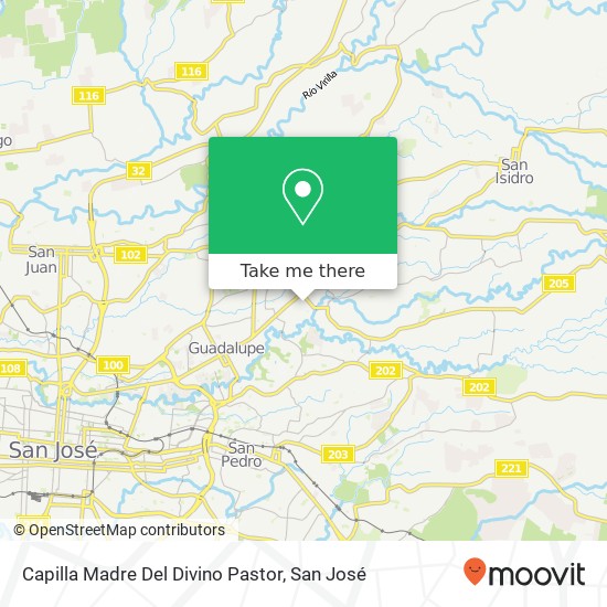 Capilla Madre Del Divino Pastor map