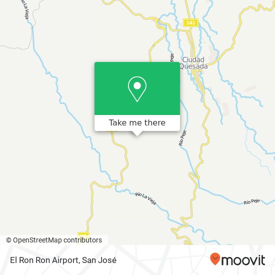 El Ron Ron Airport map