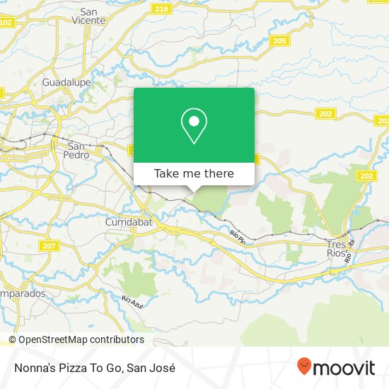 Nonna's Pizza To Go map