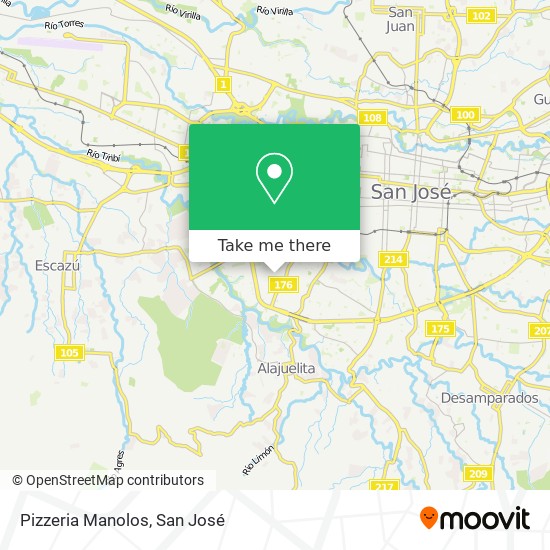 Pizzeria Manolos map