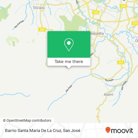 Mapa de Barrio Santa María De La Cruz