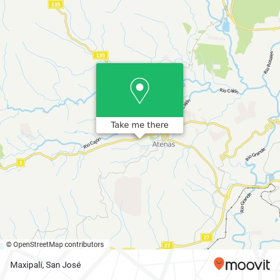Maxipalí map