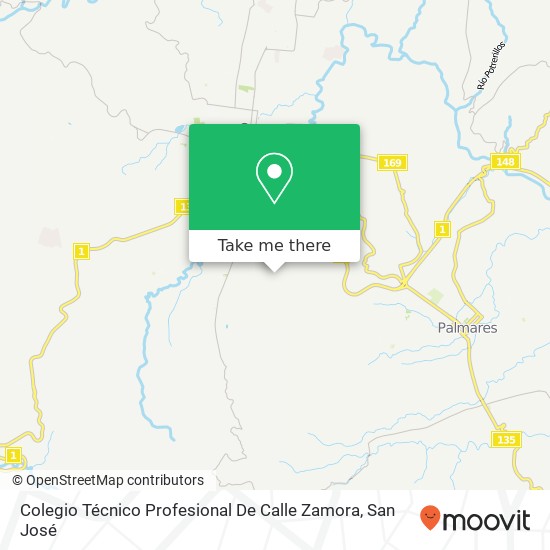 Mapa de Colegio Técnico Profesional De Calle Zamora