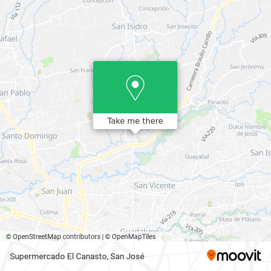 Supermercado El Canasto map