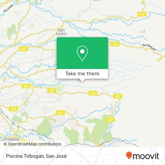 Piscina Tobogán map
