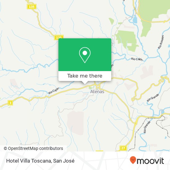 Hotel Villa Toscana map