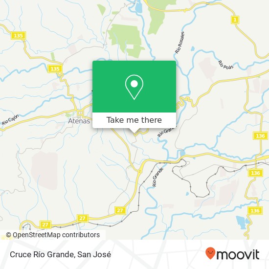 Cruce Río Grande map
