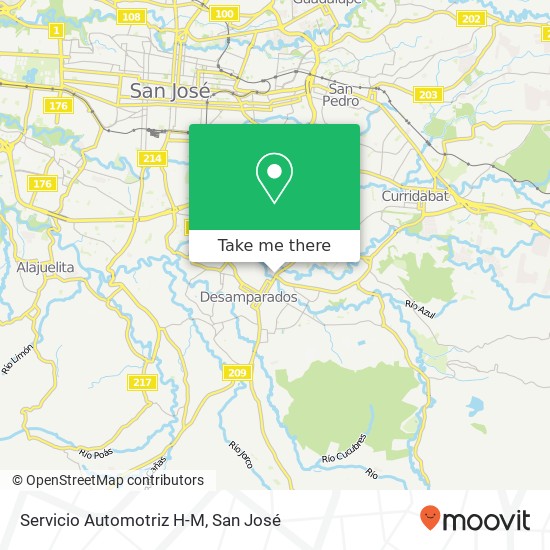 Servicio Automotriz H-M map
