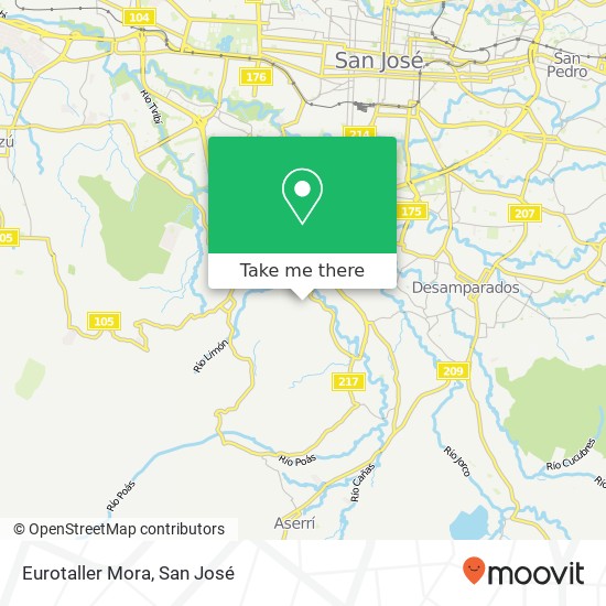Eurotaller Mora map
