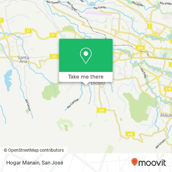 Hogar Manain map