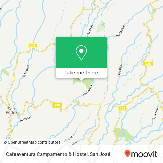 Cafeaventura Campamento & Hostel map