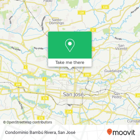 Condominio Bambú Rivera map