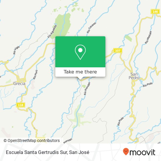 Escuela Santa Gertrudis  Sur map