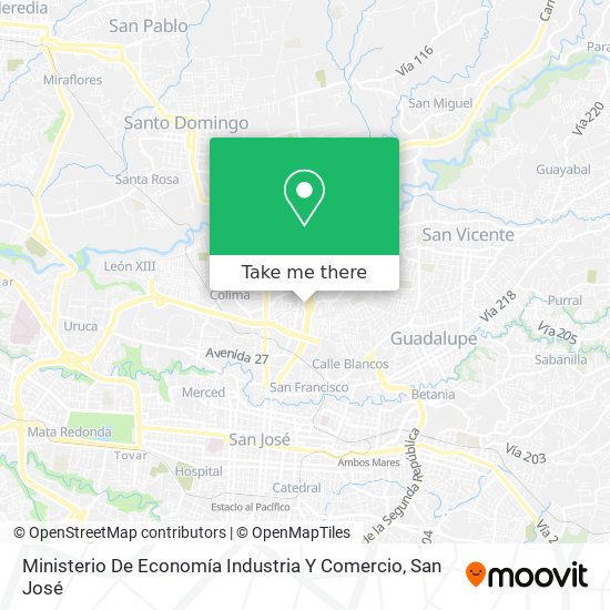 Mapa de Ministerio De Economía Industria Y Comercio