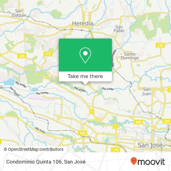 Condominio Quinta 106 map