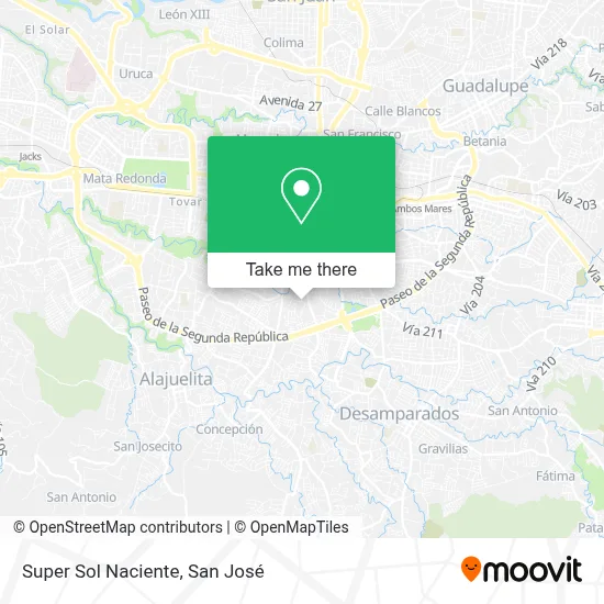 Super Sol Naciente map