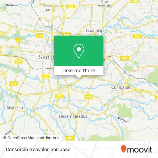 Consorcio Geovalor map