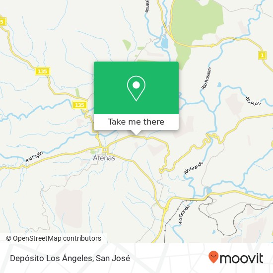 Depósito Los Ángeles map