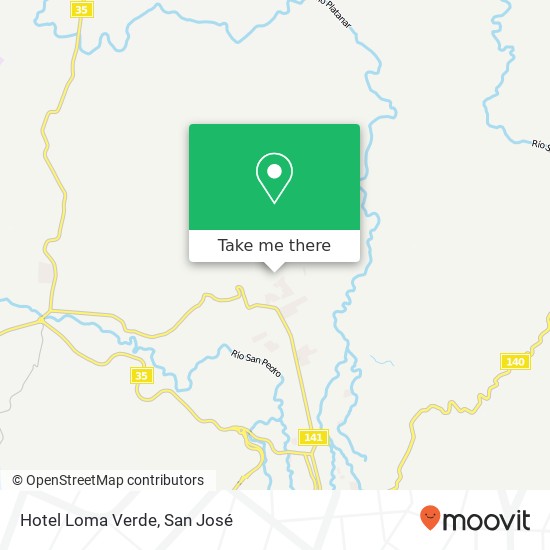 Hotel Loma Verde map