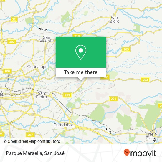 Mapa de Parque Marsella