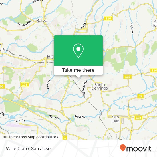 Valle Claro map