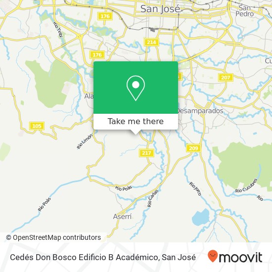 Cedés Don Bosco Edificio B Académico map