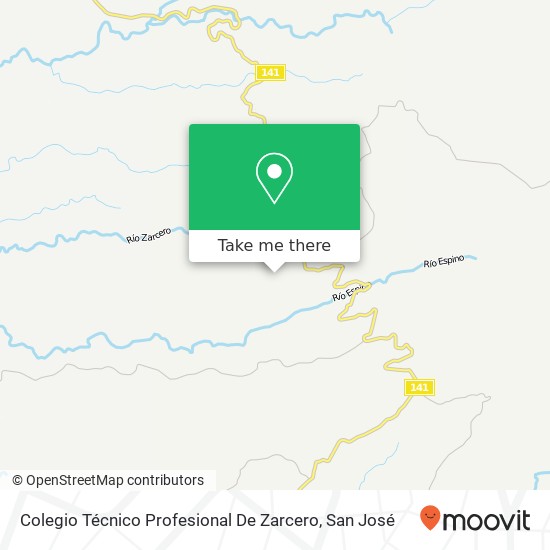 Colegio Técnico Profesional De Zarcero map