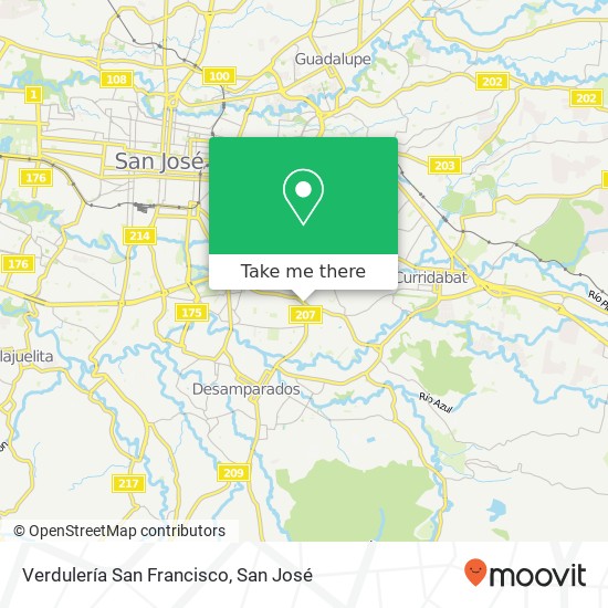 Verdulería San Francisco map
