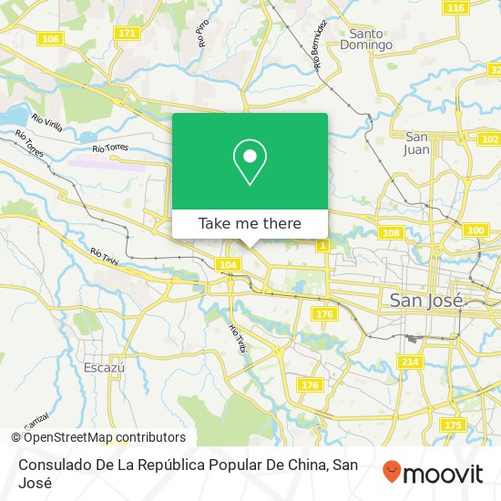 Consulado De La República Popular De China map