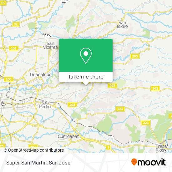 Super San Martín map