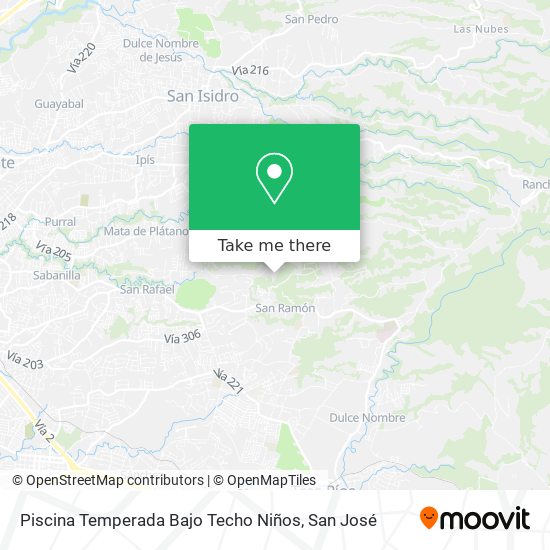 Piscina Temperada Bajo Techo Niños map