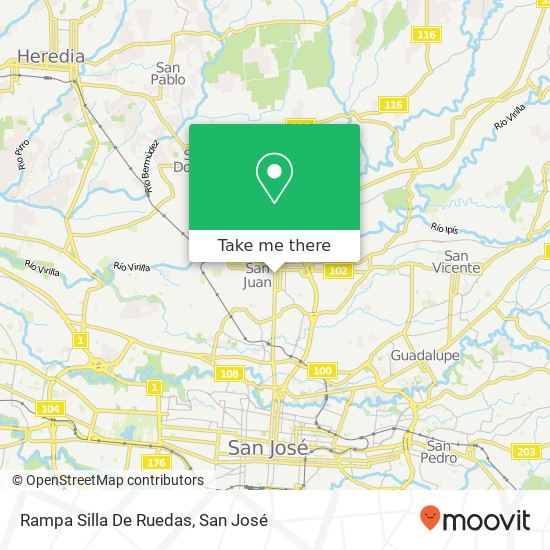 Rampa Silla De Ruedas map