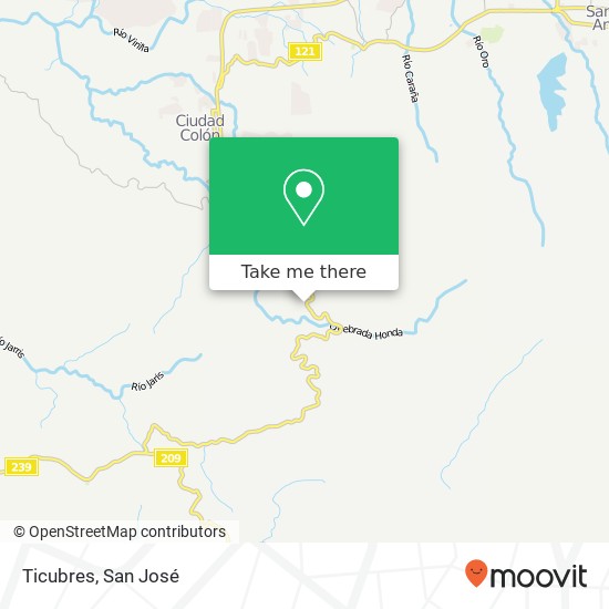 Ticubres map