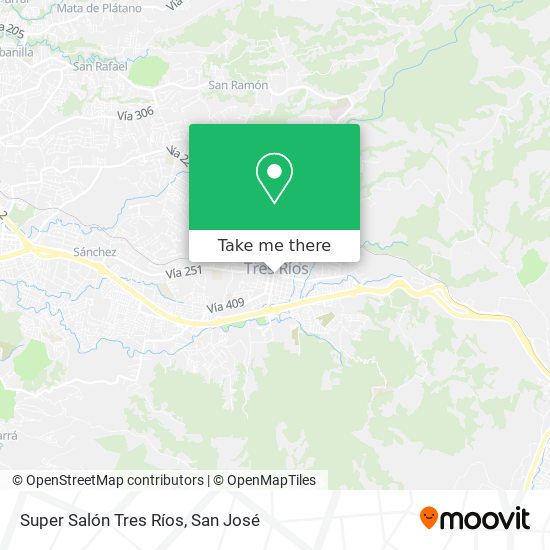 Super Salón Tres Ríos map