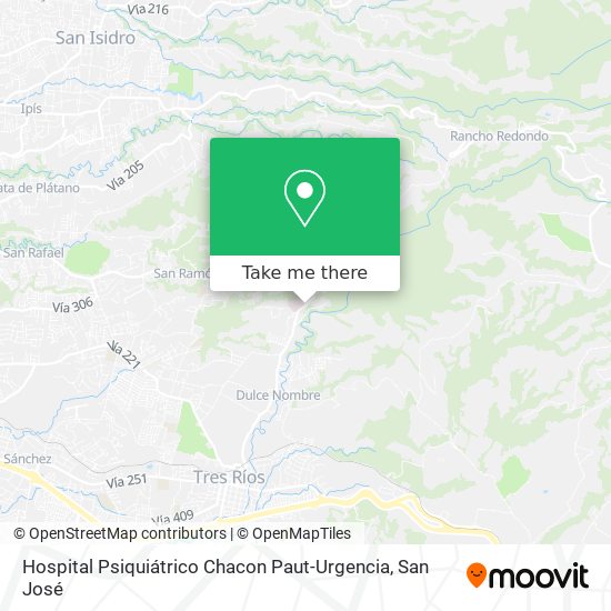 Hospital Psiquiátrico Chacon Paut-Urgencia map