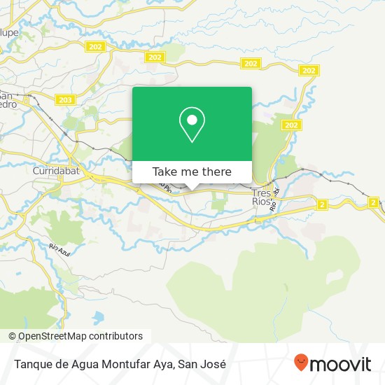 Tanque de Agua Montufar Aya map