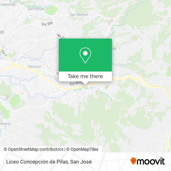 Mapa de Liceo Concepción de Pilas