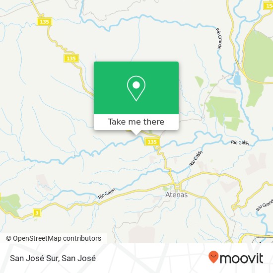 San José Sur map