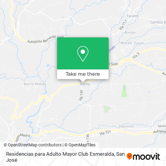 Residencias para Adulto Mayor Club Esmeralda map