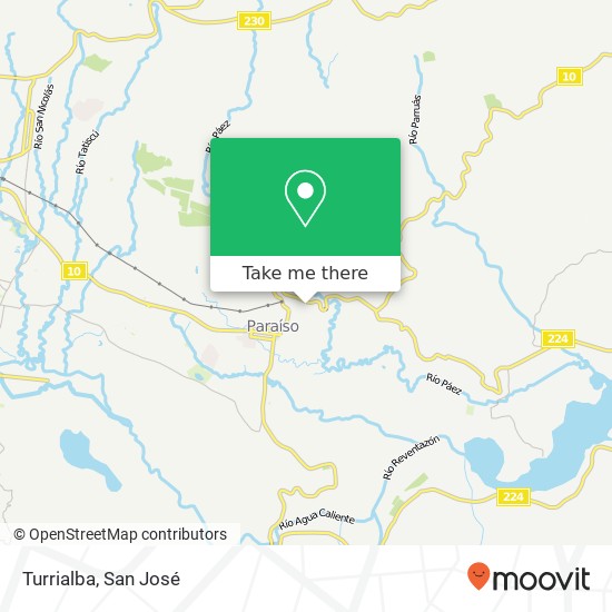 Turrialba map