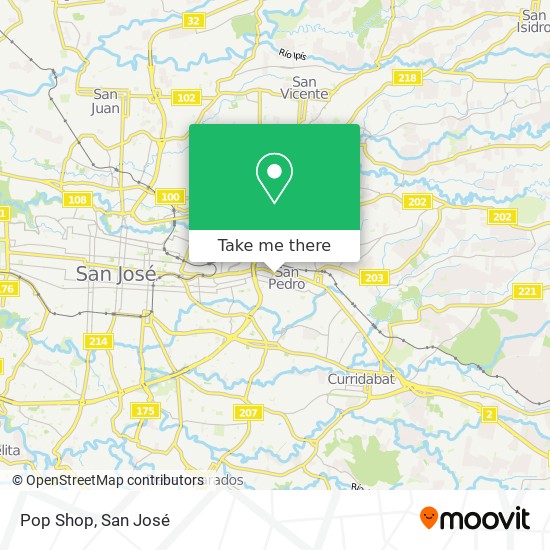 Pop Shop map