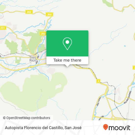 Autopista Florencio del Castillo map