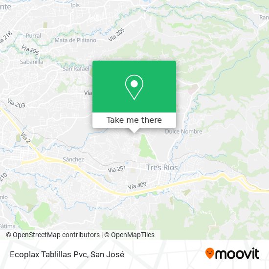 Mapa de Ecoplax Tablillas Pvc