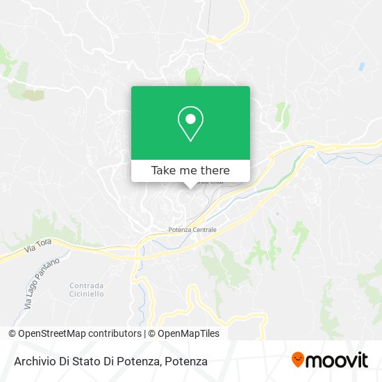 Archivio Di Stato Di Potenza map
