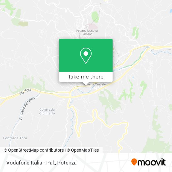 Vodafone Italia - Pal. map