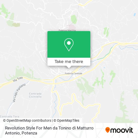 Revolution Style For Men da Tonino di Matturro Antonio map