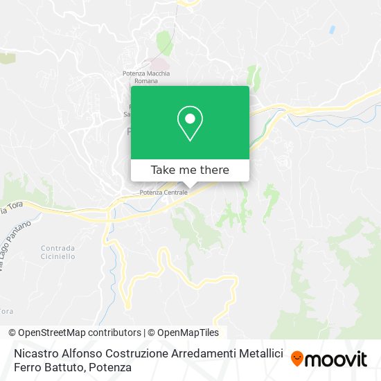 Nicastro Alfonso Costruzione Arredamenti Metallici Ferro Battuto map
